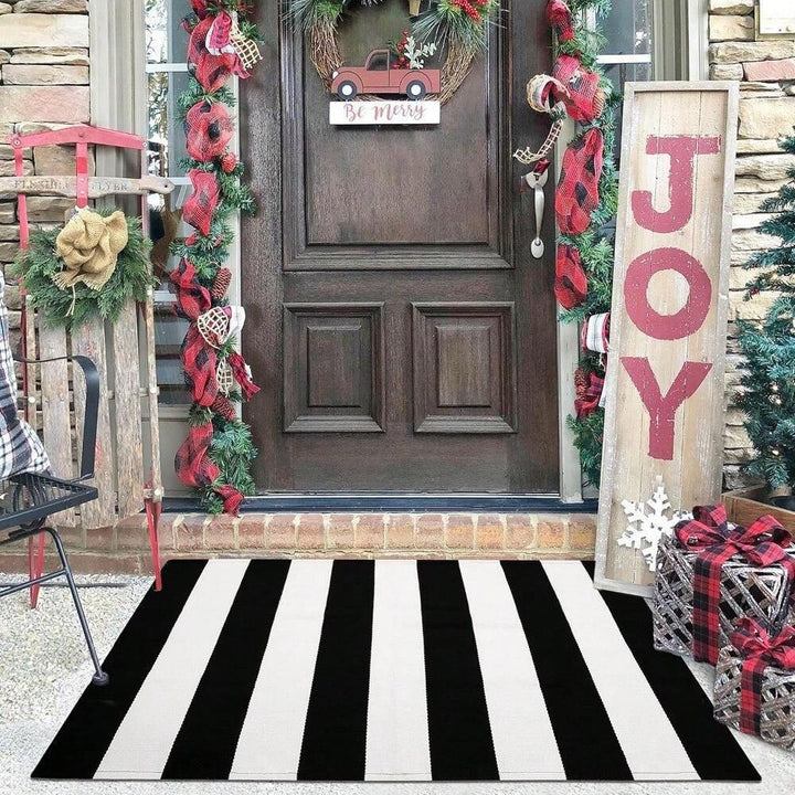 Striped Outdoor Entry Mat