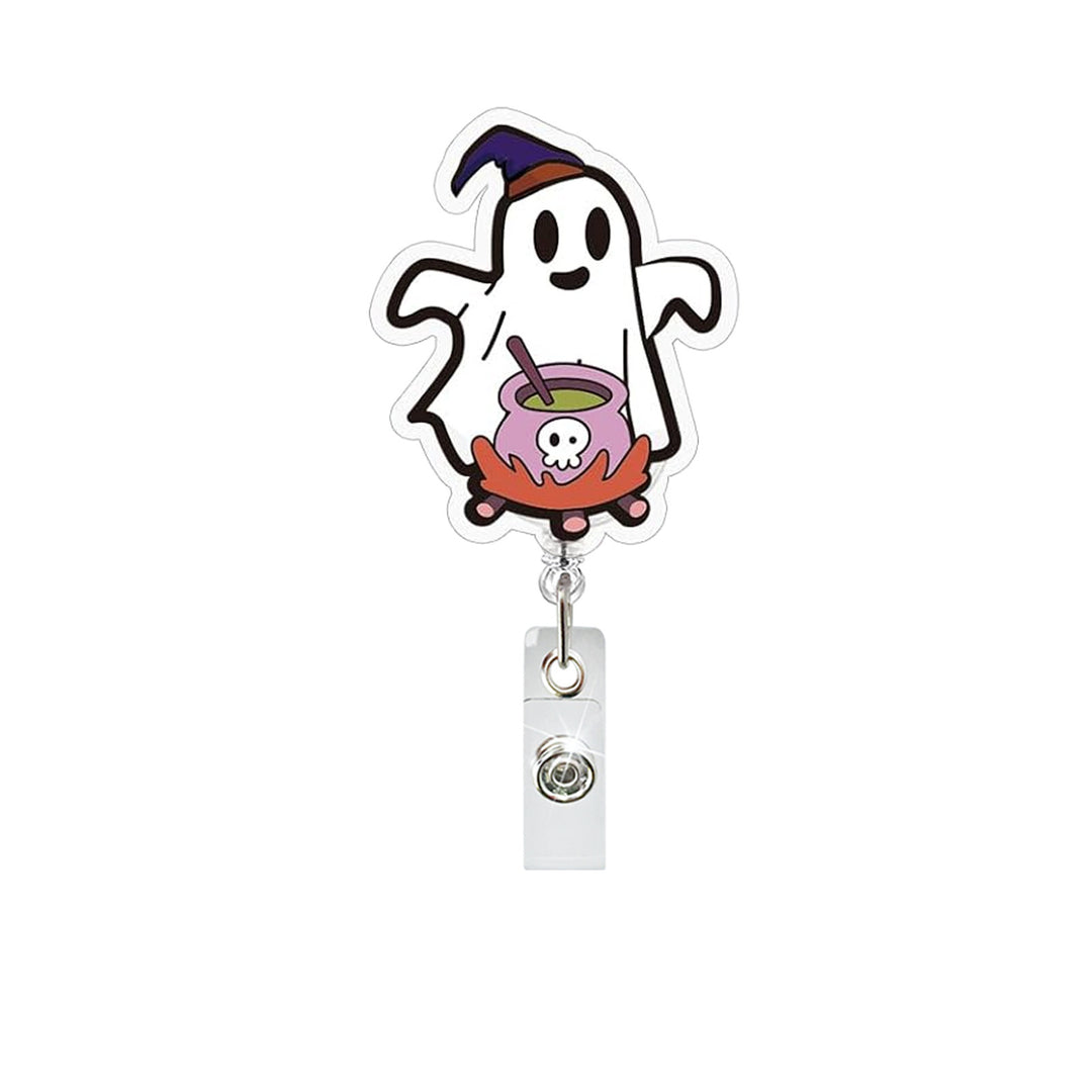 Expandable badge holder with anatomical heart pendant