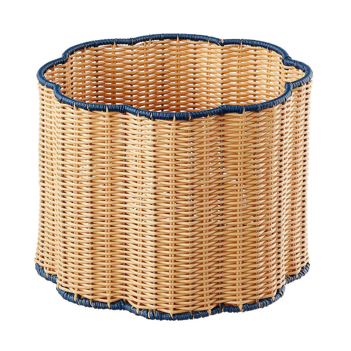 Stylish storage basket with wavy edge Kalsten