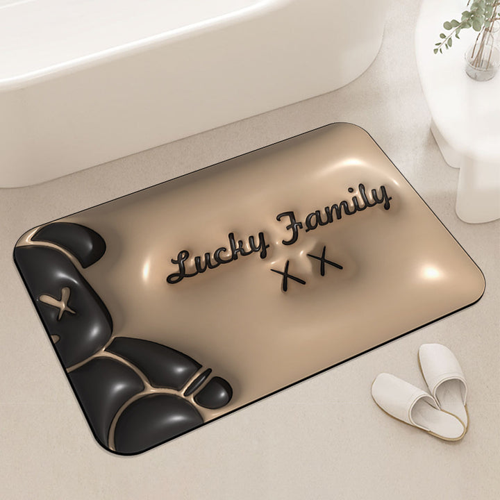 Cozy Cartoon Theme Bath Mat