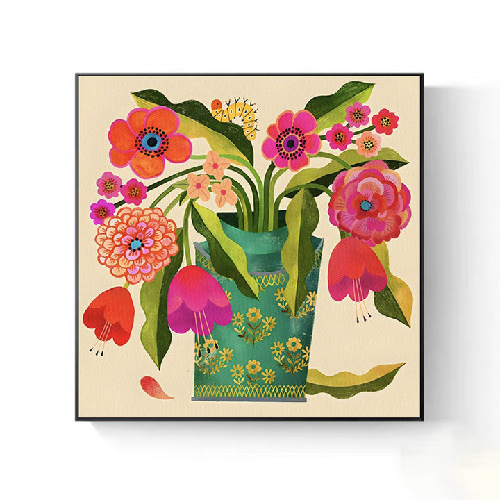 Decorative Flower Canvas Artwork