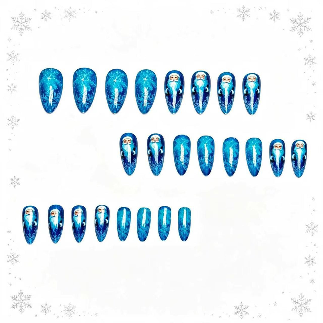 Artificial nails with festive Santa design Kalsten