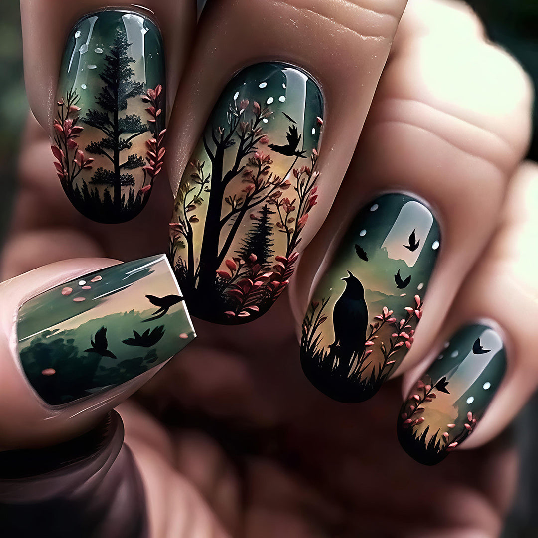 Nature-Inspired Nail Art Set Kalsten