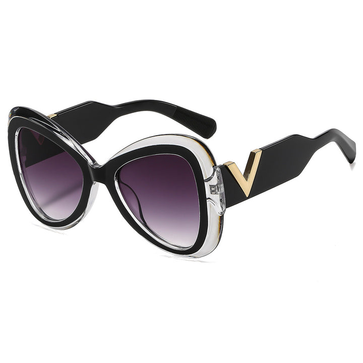 Ladies Cat-Eye Sunglasses with Luxurious Metal Accents Kalsten