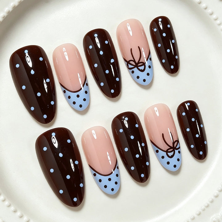 Playful Polka Dot Press-On Nail Set Kalsten