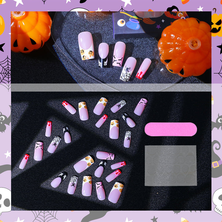 Creative Halloween Nail Art Set with Spooky Designs Kalsten