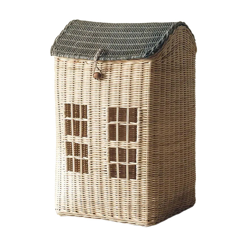 Decorative Woven House-Shaped Storage Basket Kalsten