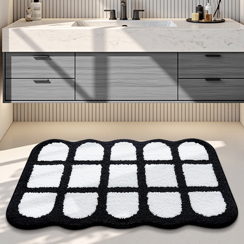 Plush Decorative Bathroom Area Mat