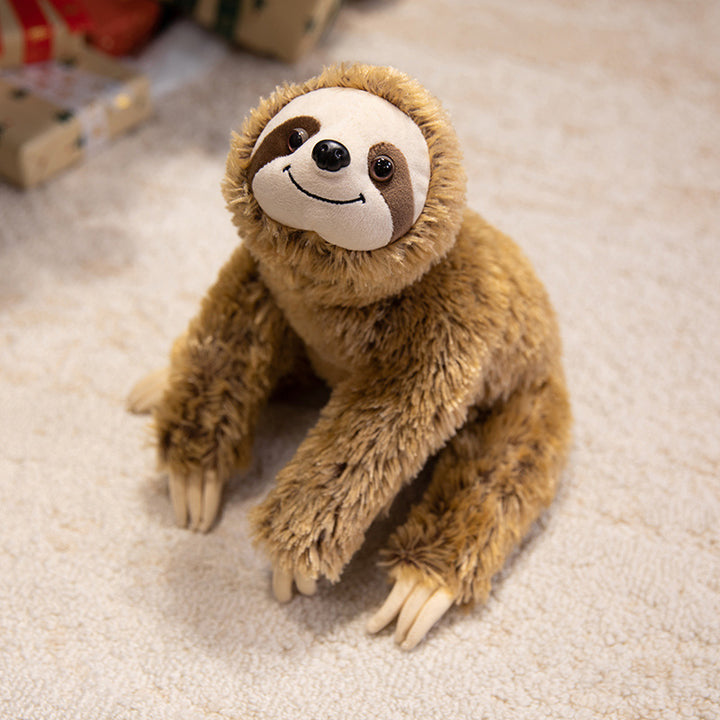 Plush Sitting Sloth Cuddle Companion with Weighted Huggable Body and Realistic Claw Details Kalsten