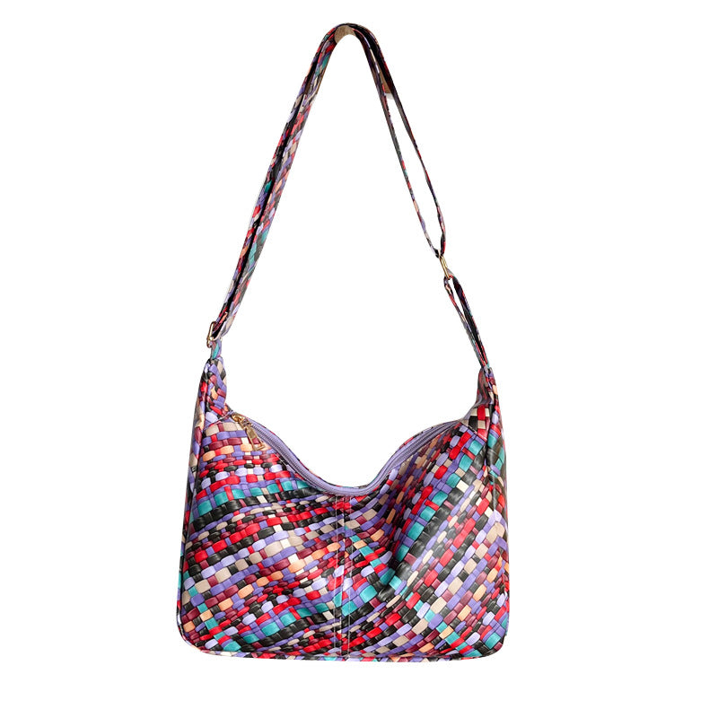 WoColorful Woven Hobo Bag Kalsten