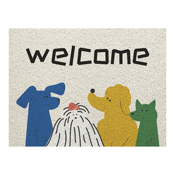 Dog-Themed Welcome Mat Kalsten