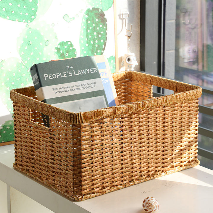 Unisex Practical Storage Basket with Open Handles Kalsten