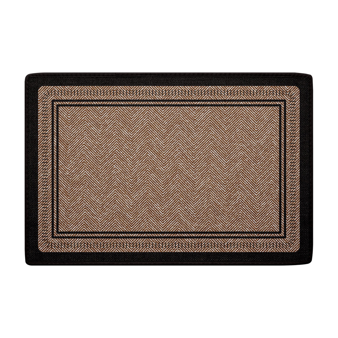 Herringbone Patterned Indoor Entry Mat Kalsten