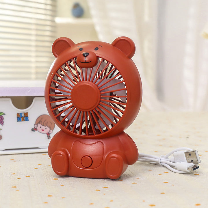 Ladies USB table fan in bear design Kalsten