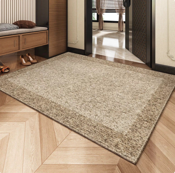 Braided Natural Fiber Entryway Mat for Home