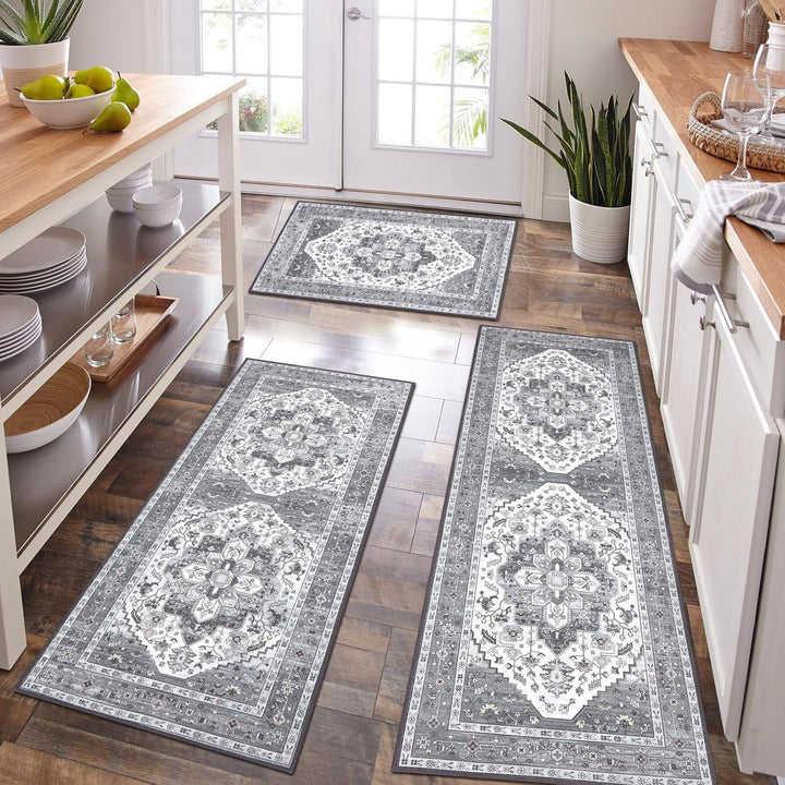 Geometric Pattern Kitchen Runner Mat