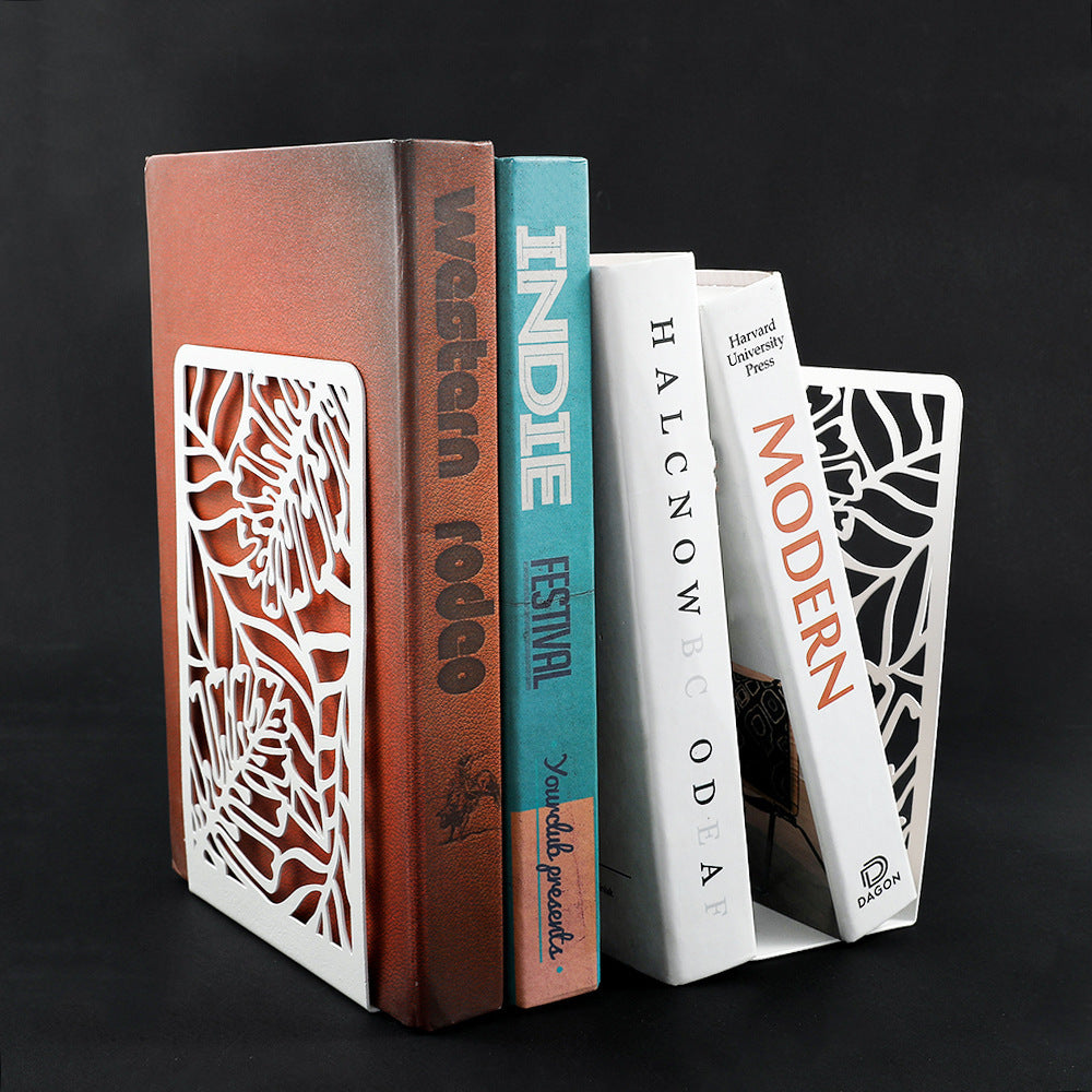 Decorative Leaf Design Bookends