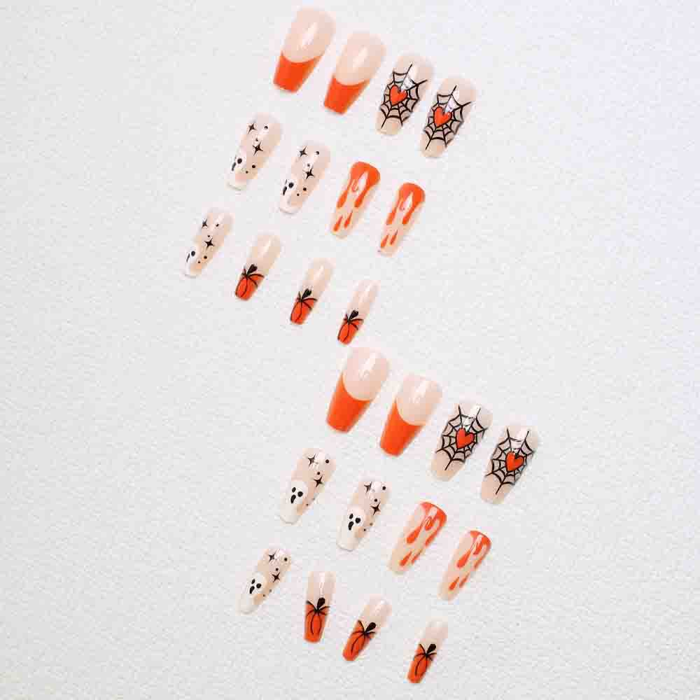 Halloween-Inspired Press-On Nail Art Kalsten