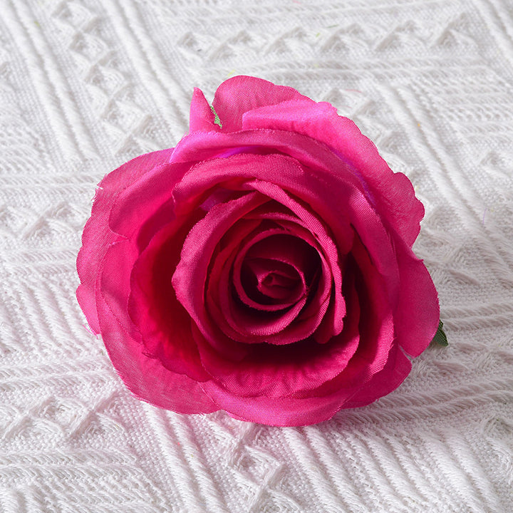 Vibrant Silk Rose Flower Accessory