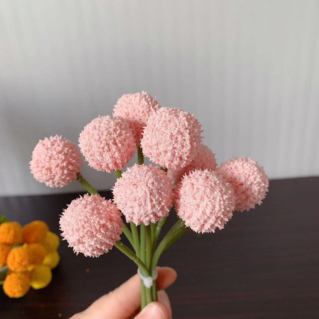 Decorative Pom-Pom Floral Bouquet