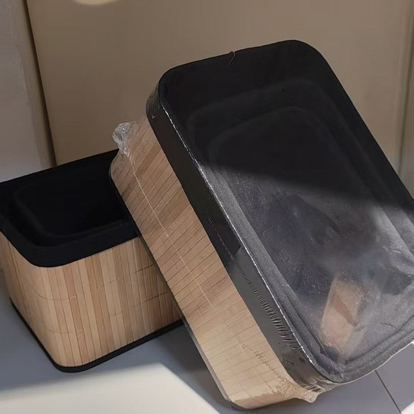 Storage basket with natural bamboo design Kalsten
