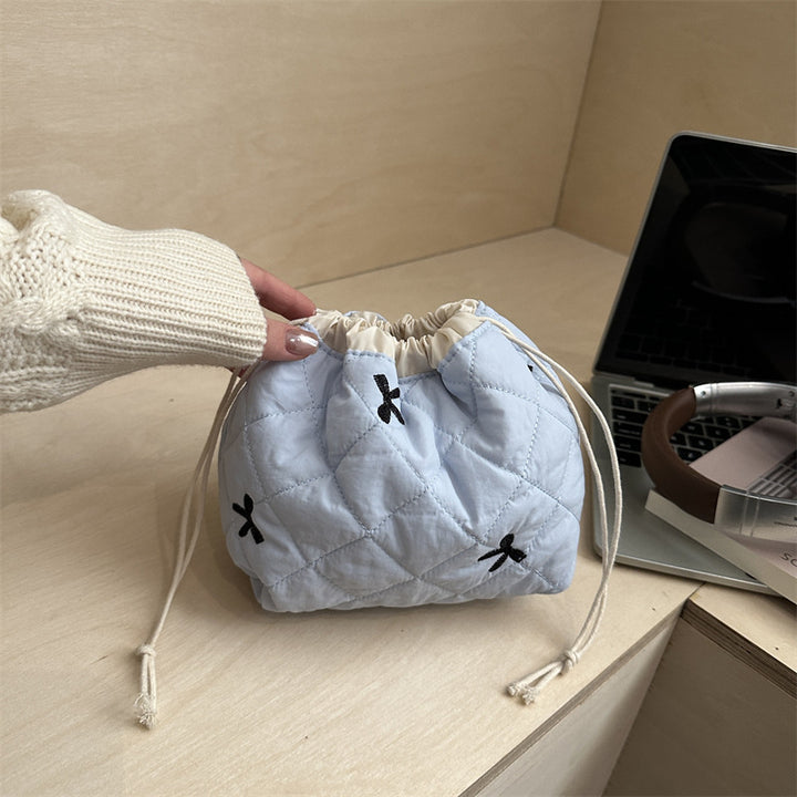 Quilted Drawstring Pouch Kalsten