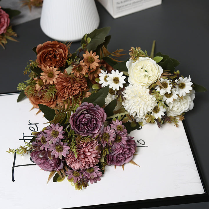 Decorative Faux Flower Arrangement for Home Display