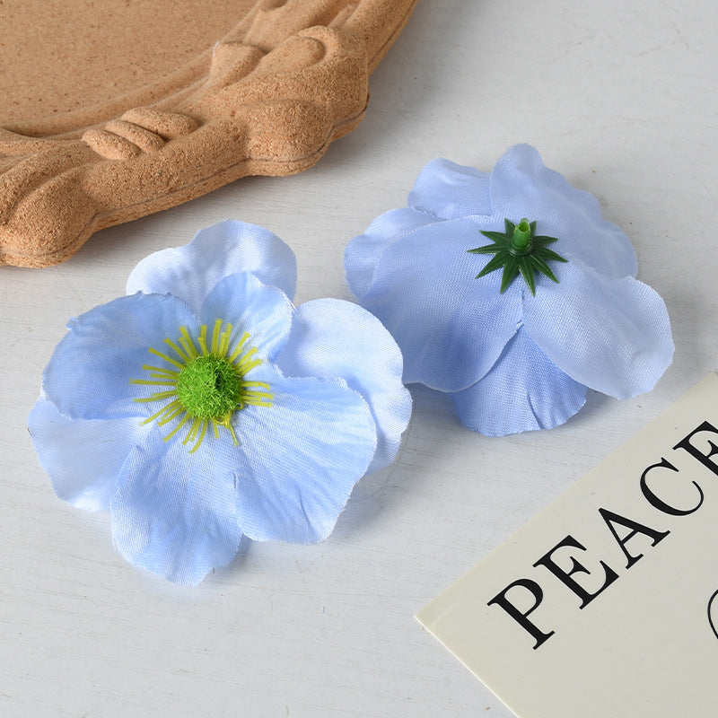 Elegant Fabric Floral Hair Clips