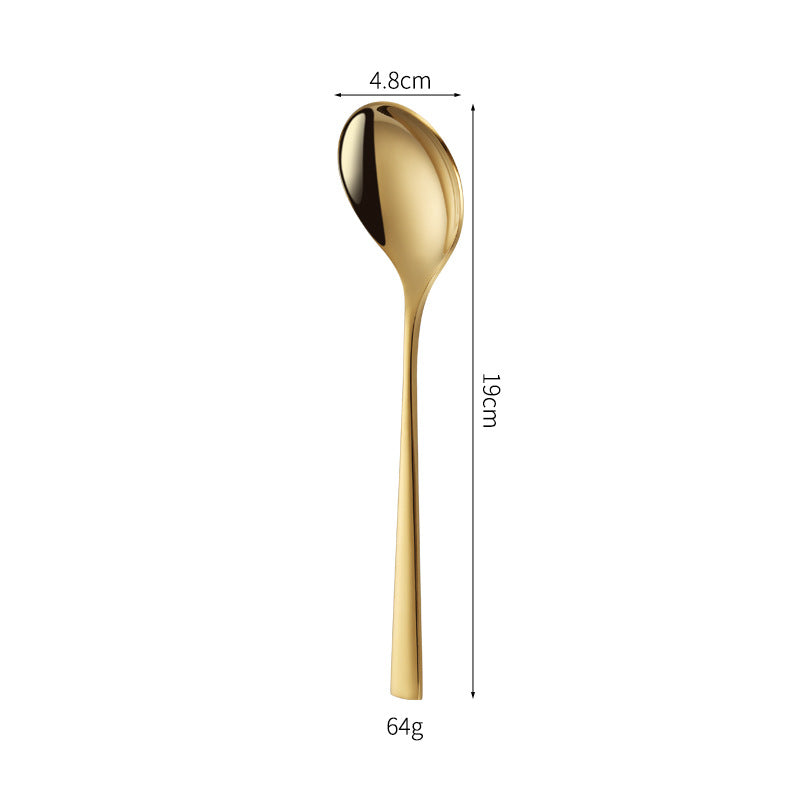 Elegant dessert knife with curved handle Kalsten