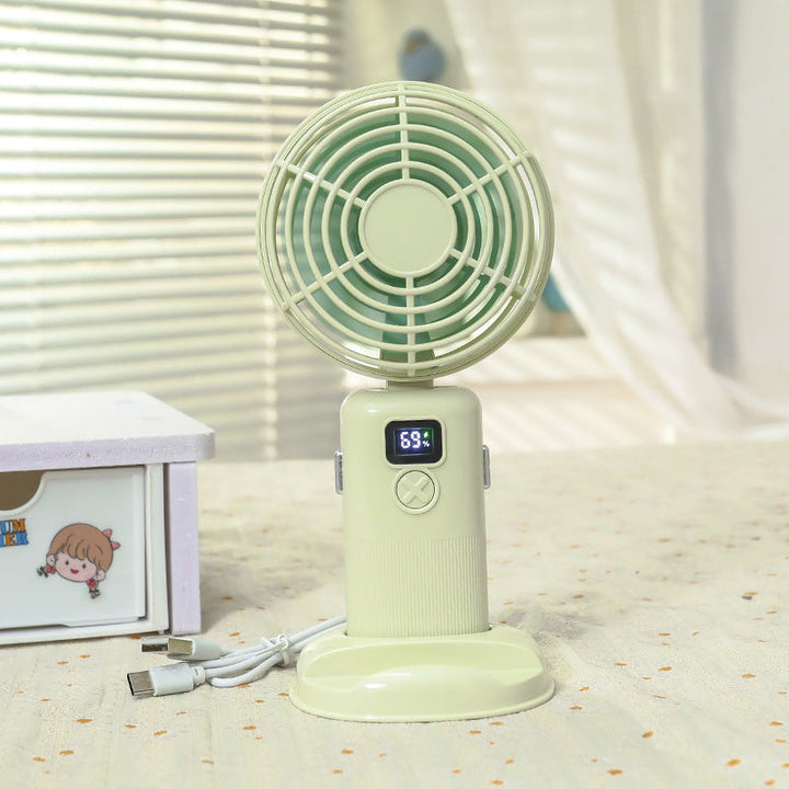 Women's Portable Mini Fan with Digital Display Kalsten