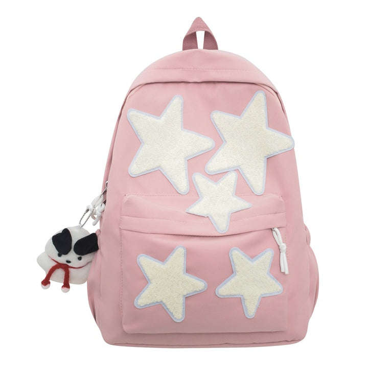 Star-Embroidered Casual Backpack Kalsten