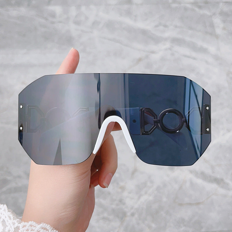 Fashion Statement Wide-Brim Shield Sunglasses Kalsten