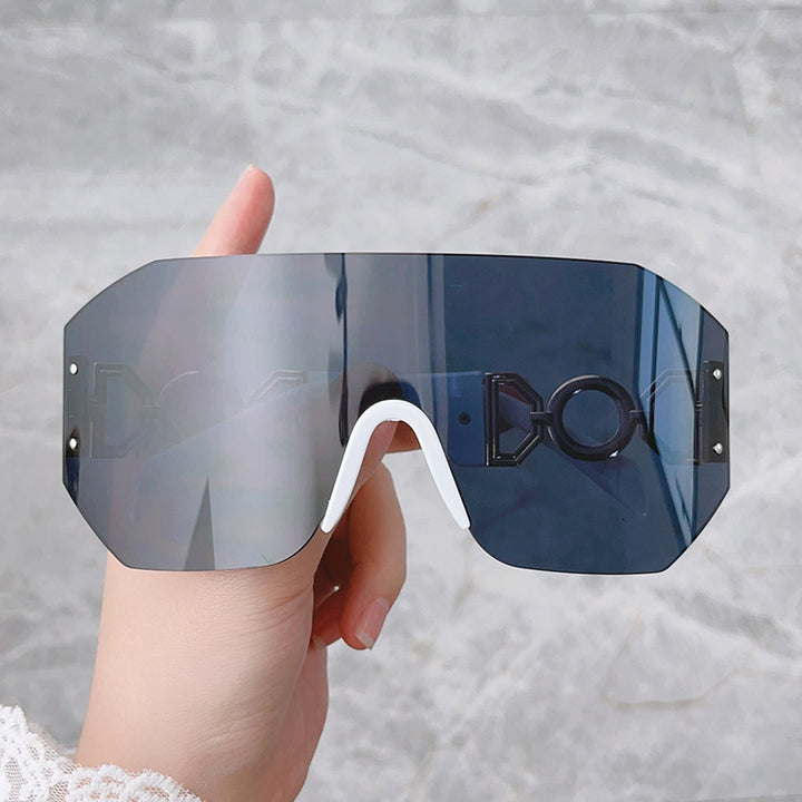 Fashion Statement Wide-Brim Shield Sunglasses Kalsten