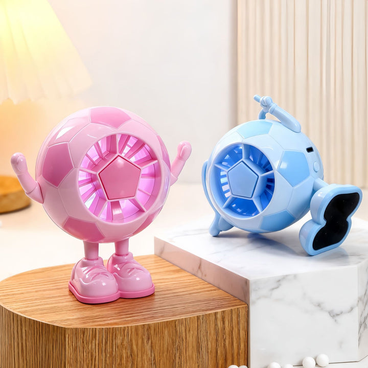 Ladies table fan in unique football design Kalsten