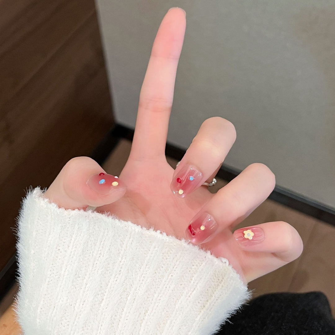 Cute Bear-Themed Press-On Nail Set Kalsten