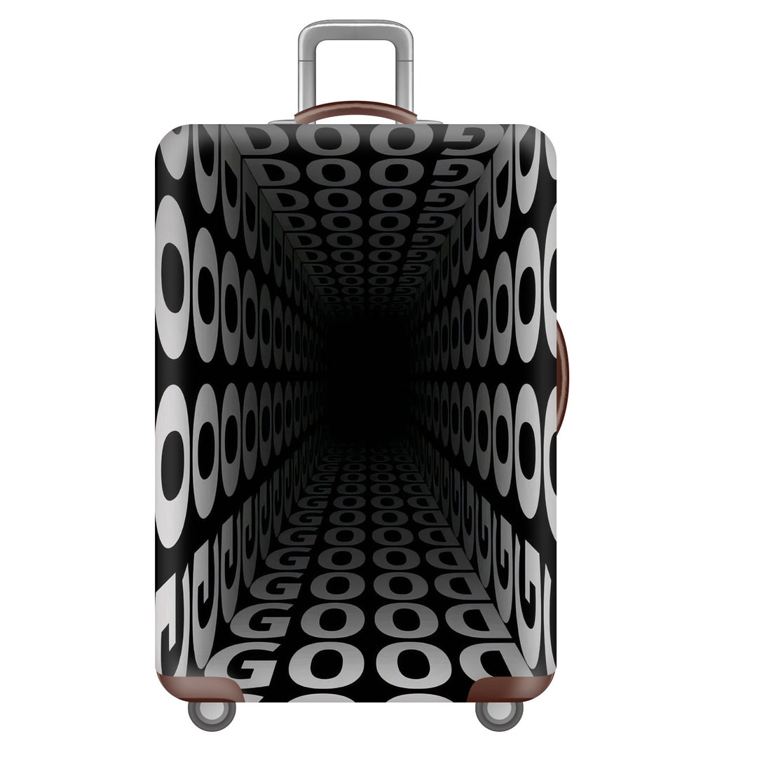 Unisex nan robust hard-shell suitcase with artistic face portrait print and 360° wheels Kalsten