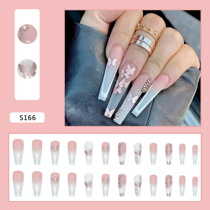 Nail art set with stylish butterfly decorations Kalsten