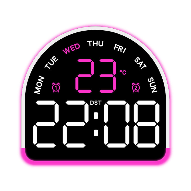 Digital alarm clock with temperature and day of the week display Kalsten
