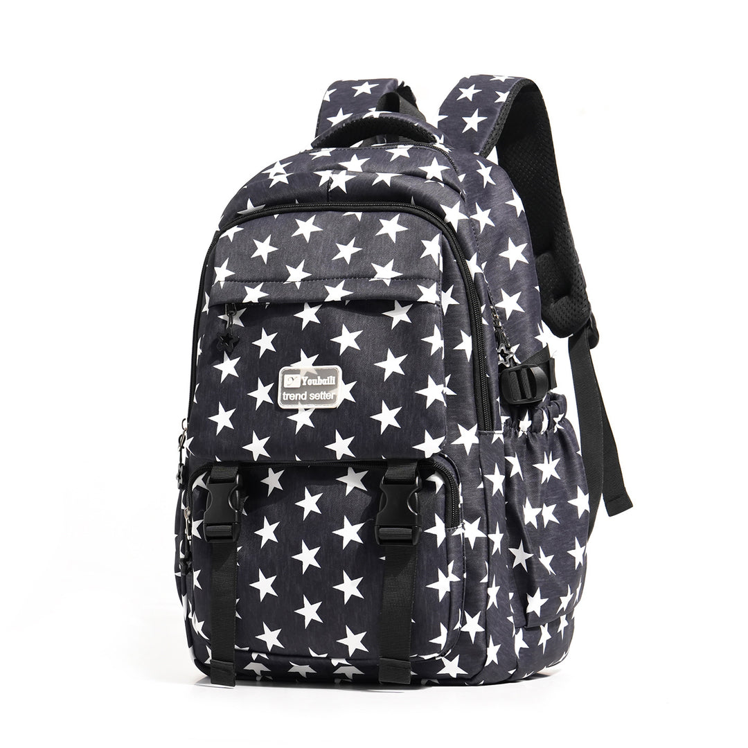 Stylish Star-Embellished Casual Backpack Kalsten