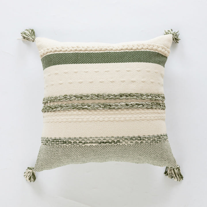 Textured Woven Decorative Cushion
