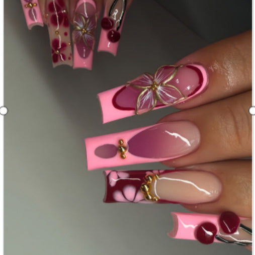Decorative Floral Press-On Nails Kalsten 1787369057