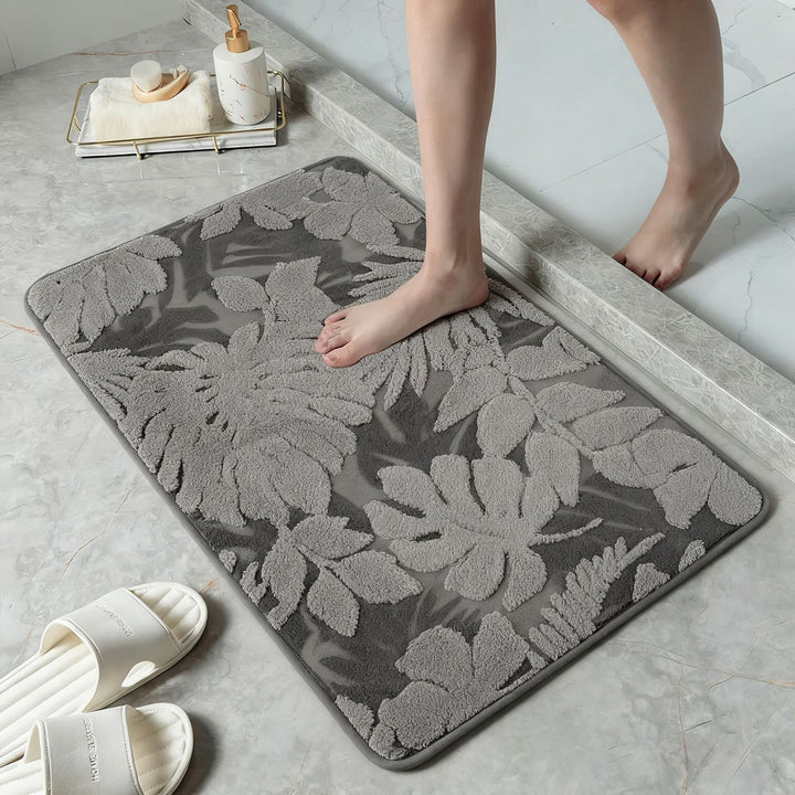 Floral Pattern Soft Bath Mat Kalsten