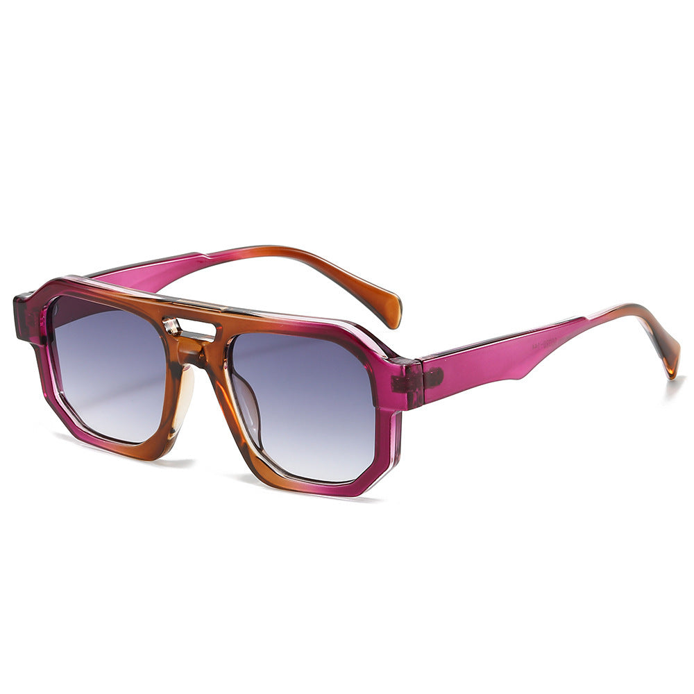 Fashion-Forward Geometric Oversized Sunglasses Kalsten