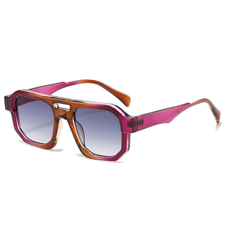 Fashion-Forward Geometric Oversized Sunglasses Kalsten
