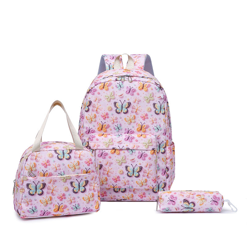 Set consisting of backpack, lunch bag and pencil case Kalsten