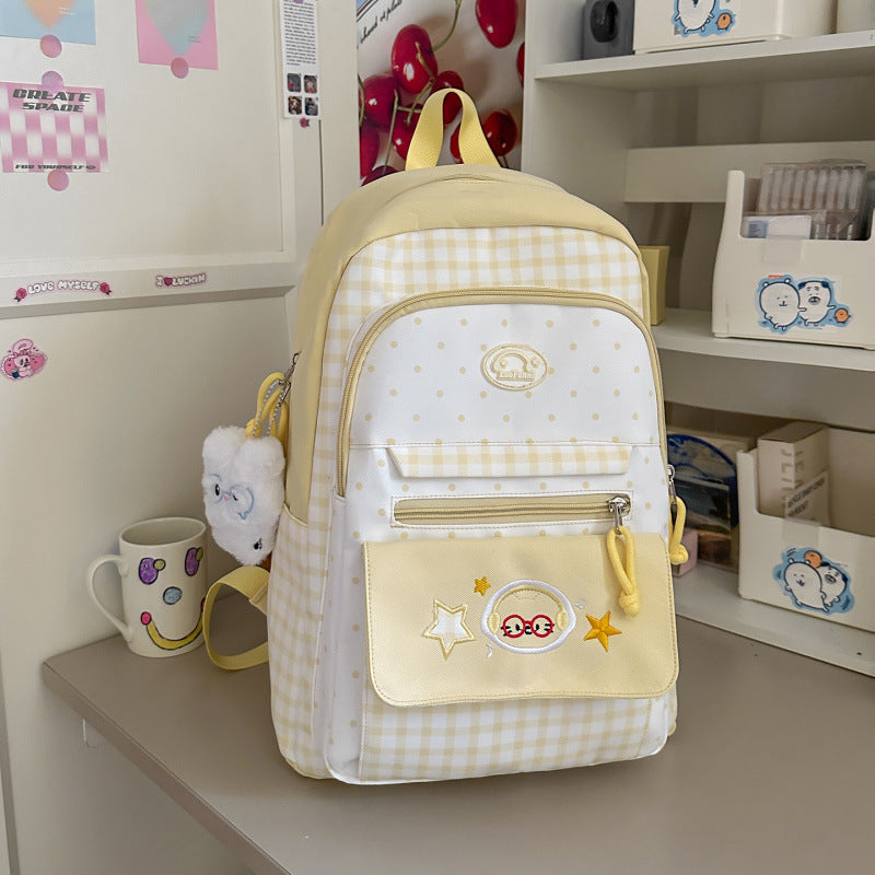 Cute Patterned School Backpack