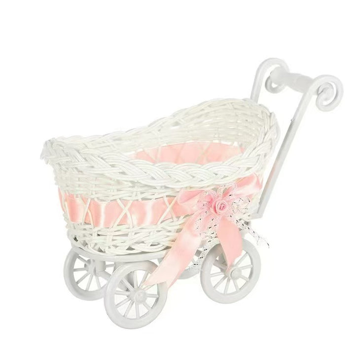 Vintage Woven Doll Stroller Kalsten