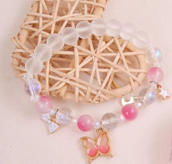 Butterfly Charm Beaded Bracelet Kalsten
