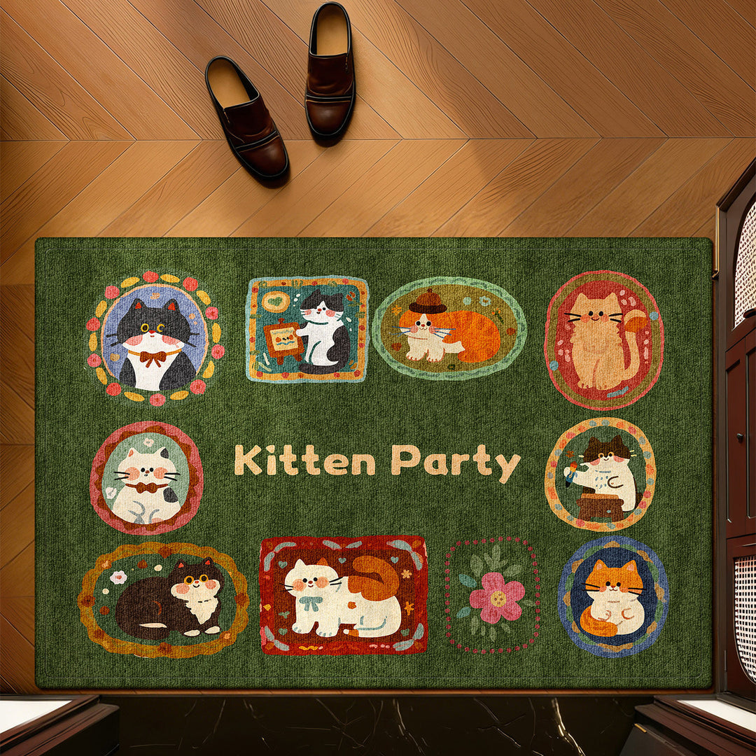 Whimsical Pet-Themed Entrance Mat