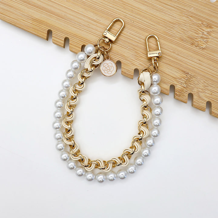 Chic Pearl-Chain Eyewear Holder Kalsten